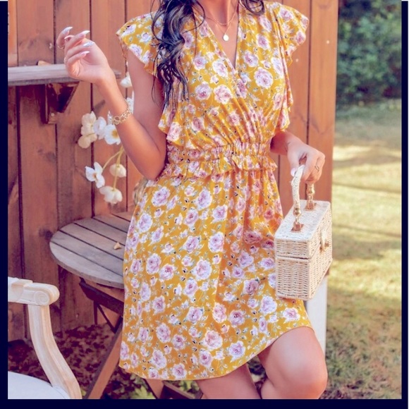 SOLD OUT SOLD OUT Floral dress 🌸 RAYON - Picture 6 of 11